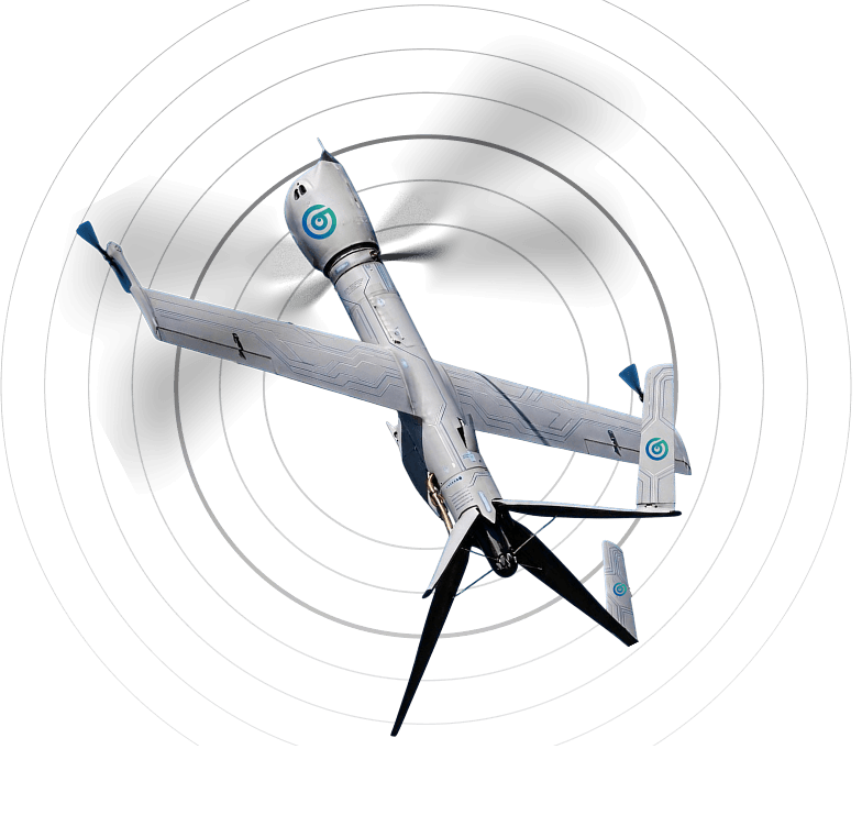 Illustration representing UAV and aerial technology